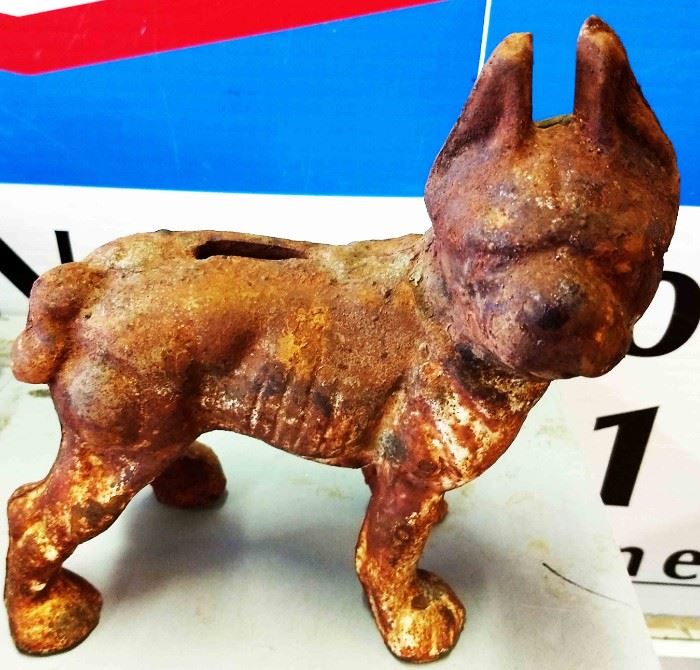 Vintage Cast Iron Coin Bank