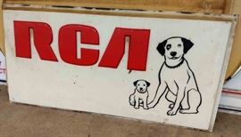 "RCA" Plastic Sign