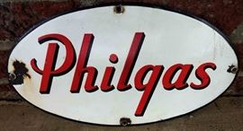 Vintage Philgas Porcelain Sign