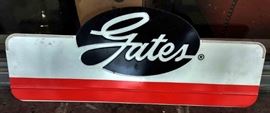 Vintage Gates Die-Cut Metal Sign