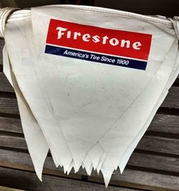 Vintage Firestone Banner/Flag String
