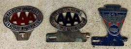 Vintage AAA License Tags