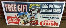 Vintage 1950s Orange Crush CB Advertising Sign