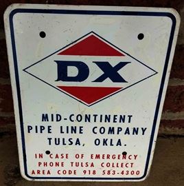 Vintage DX Porcelain Sign