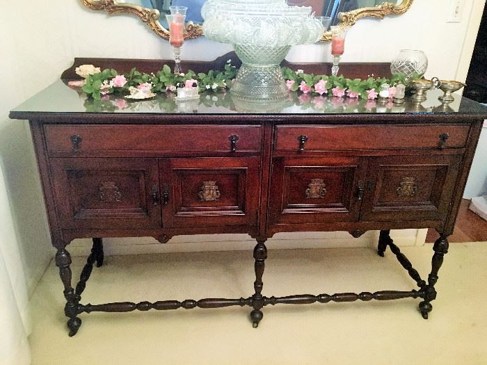 GORGEOUS ANTIQUE BUFFET, MATCHES DINING TABLE.