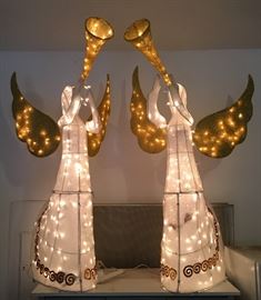 LARGE 6' MOTION ANIMATED LIGHTED ANGELS