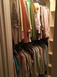 Just some of the designer clothes