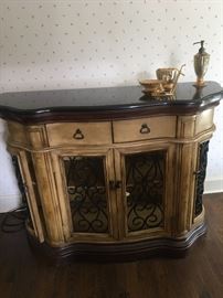 Very pretty marble top foyer table