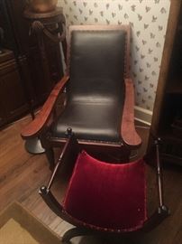 Unusual leather chair