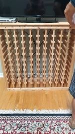 Wooden wine rack