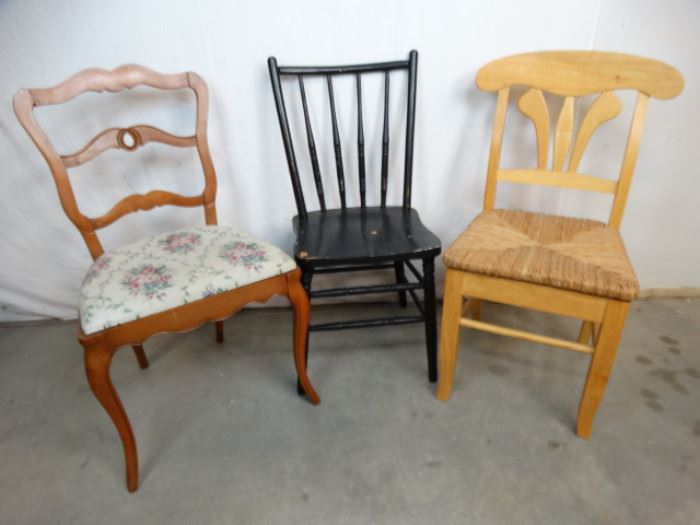 3 Vintage Chairs for DIY Projects