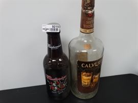 2 large alcohol bottles