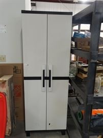 Inclosed shelf, contents not included