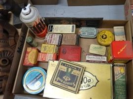 Large lot Vintage Tins