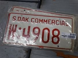 Vintage Commercial license plate