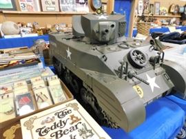 Large scale Sherman tank