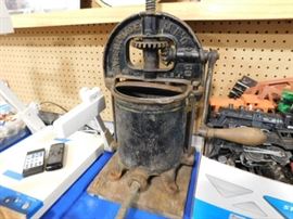 Antique sausage press