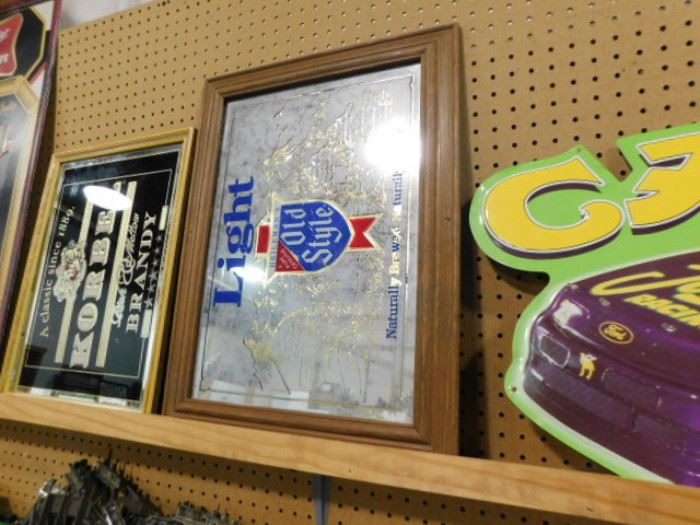 Old Style beer mirror
