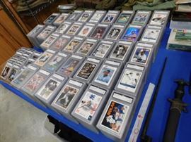 100's of graded baseball cards