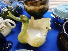 Vintage swan planter