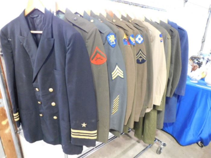 WWII Army uniforms & jackets