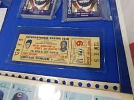 Rocky Marciano boxing ticket