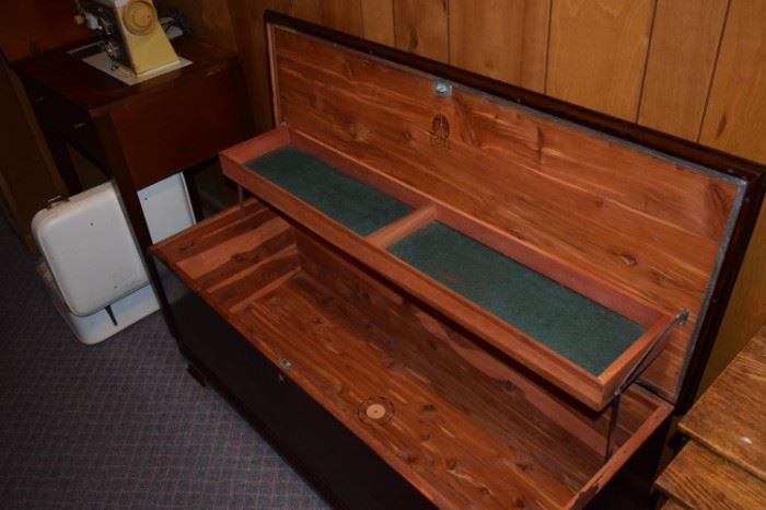 Vintage Lane Cedar Chest with Lid Tray. 44" X 18" X 18" Manufactured 1925
