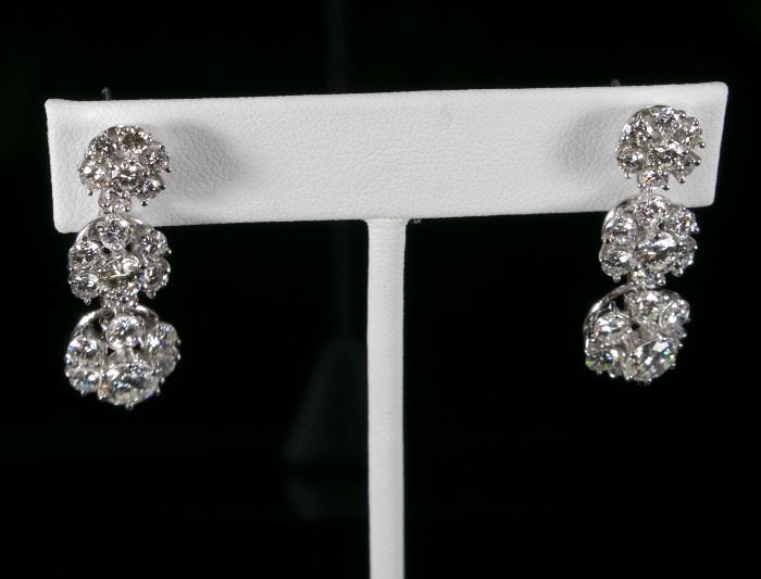 Estate Jewelry Diamond Earrings 