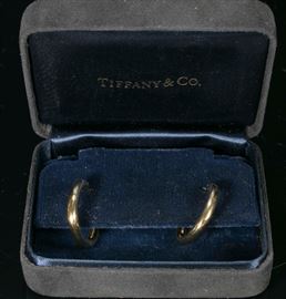 Estate Jewelry Tiffany & Co Gold Earrings 