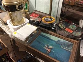 Michelob large hanging light fixture, Hamms. 