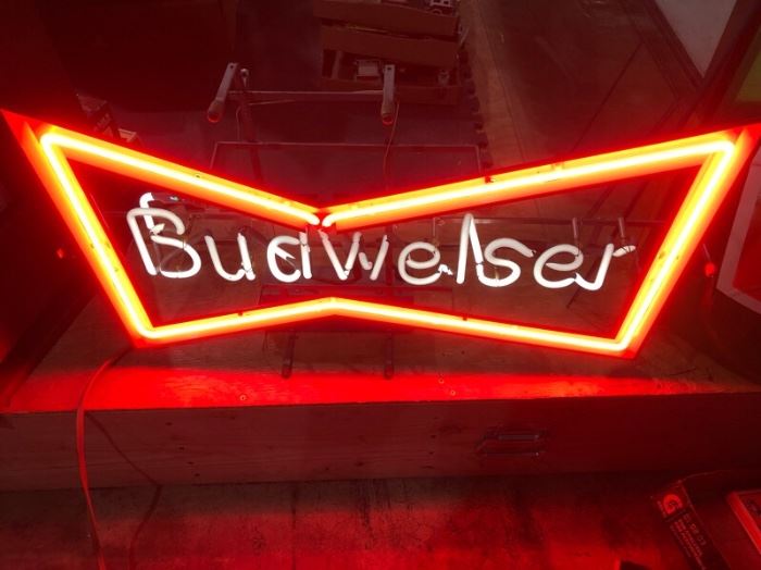 vintage Budweiser neon