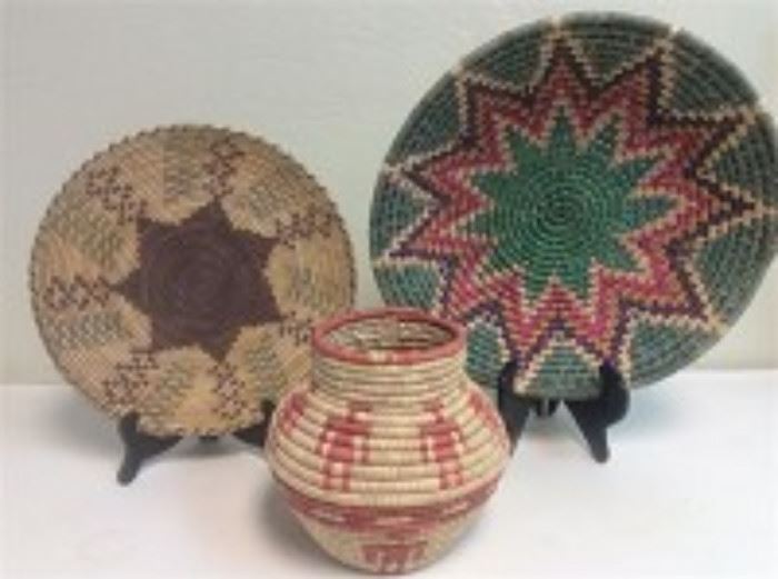 Native American Style Woven Baskets