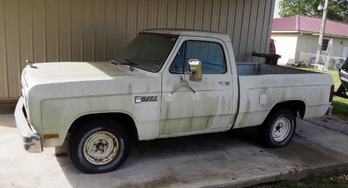 1985 Dodge Ram 100 Custom Automatic, Straight 6 Cylinder, Vin# 1B7FD04H6GS057137, 69,408 Miles