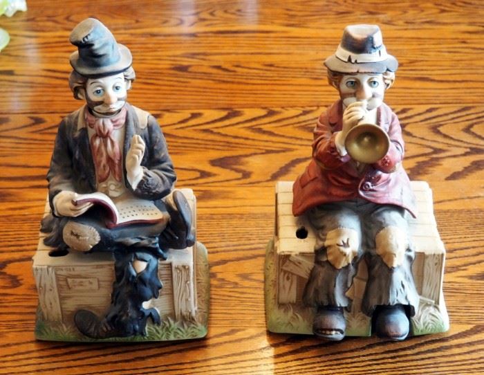 Waco Melody In Motion, Battery Powered, Animated Music Box, "The Hobo Whistler" And "The Hobo Trumpeter", 12"Tall