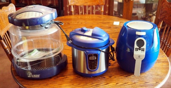 Cook's Essentials 4 Qt. Electric Pressure Cooker, Cook's Essentials 3 Qt. Air Fryer (New) And Nuwave Infrared Counter top Oven