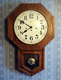Howard Miller Westminster Chime, Key Wound, Pendulum, Wall clock, Model #612533, 24" x 15"