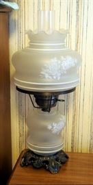 Early American Lantern Style Lamps QTY 2, 19" Tall