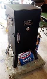 Masterbuilt Electric Smokehouse With Vinyl Cover, Charcoal And Rolling Cart