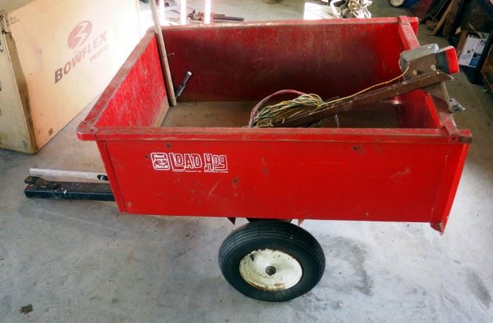 Red Devil Load Hog Garden Cart With Dump Bed And Pin Hitch, 44" x 33"