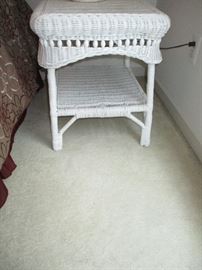 WICKER SIDE TABLE