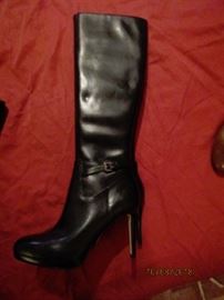 Michael Kors platform leather boots.  Never worn.  Size 6- 1/2 or 7.