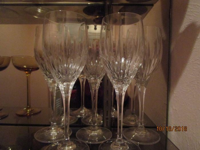 "Flame" Crystal wine glasses