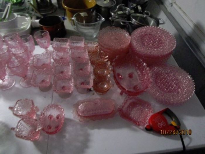 Jeanette Buttons and Bows depression glass