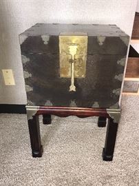 1 of 2 Oriental chests on stands