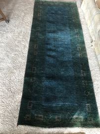 Hand knotted wool runner (see next picture for label)