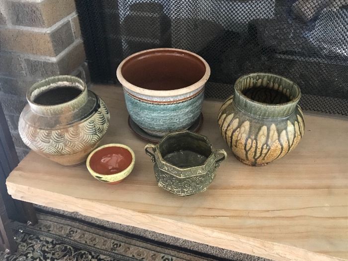 Studio and other pottery