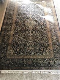 Another view of the intricate pattern of the Paki Kashan rug