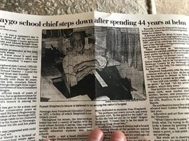 Article on artist, Russell Shepherd