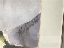 Rein VanderHull (?) Original watercolor