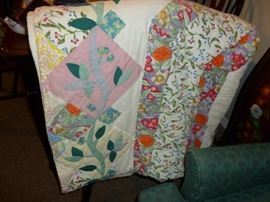 Vintage hand stitched quilt